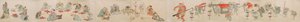 Japanese Scroll Depicting Yokai Betrothal, Marriage, and Home Life